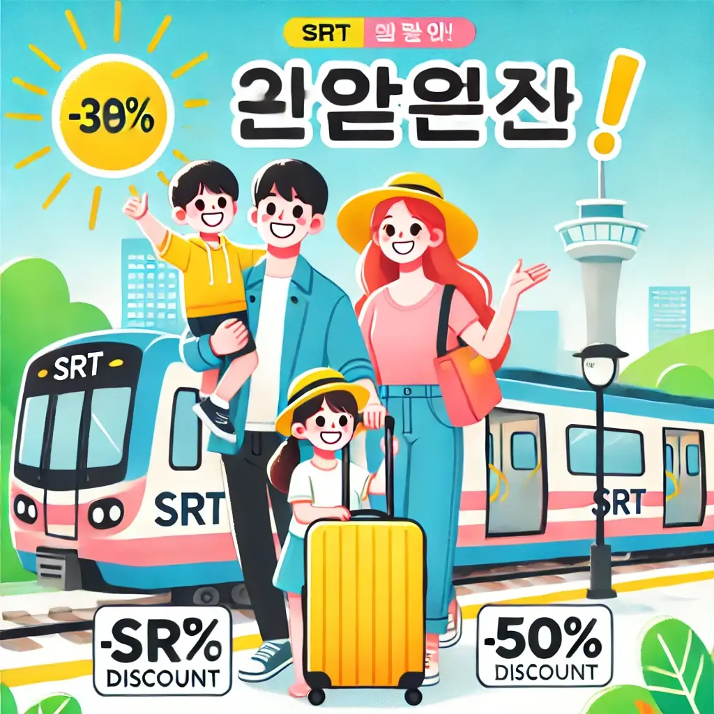 SRT 할인예매 꿀팁 총정리! 최대 70%까지 싸게 타는 법