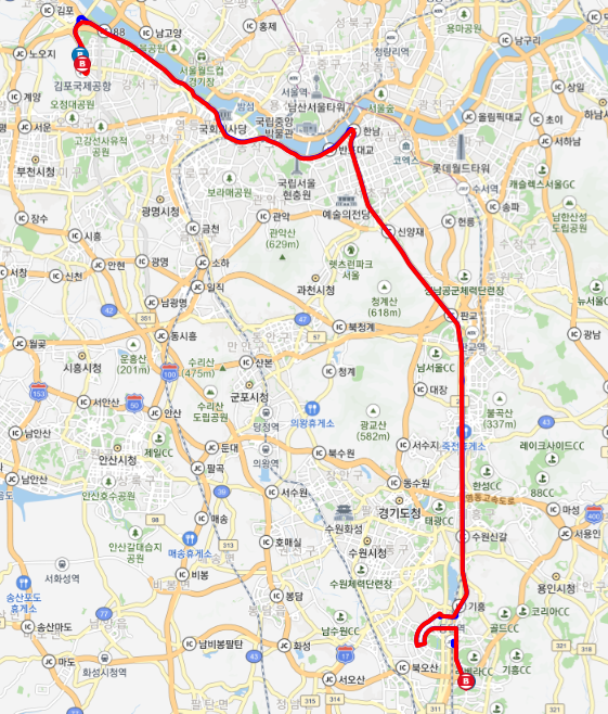 8840번 김포공항 버스 노선