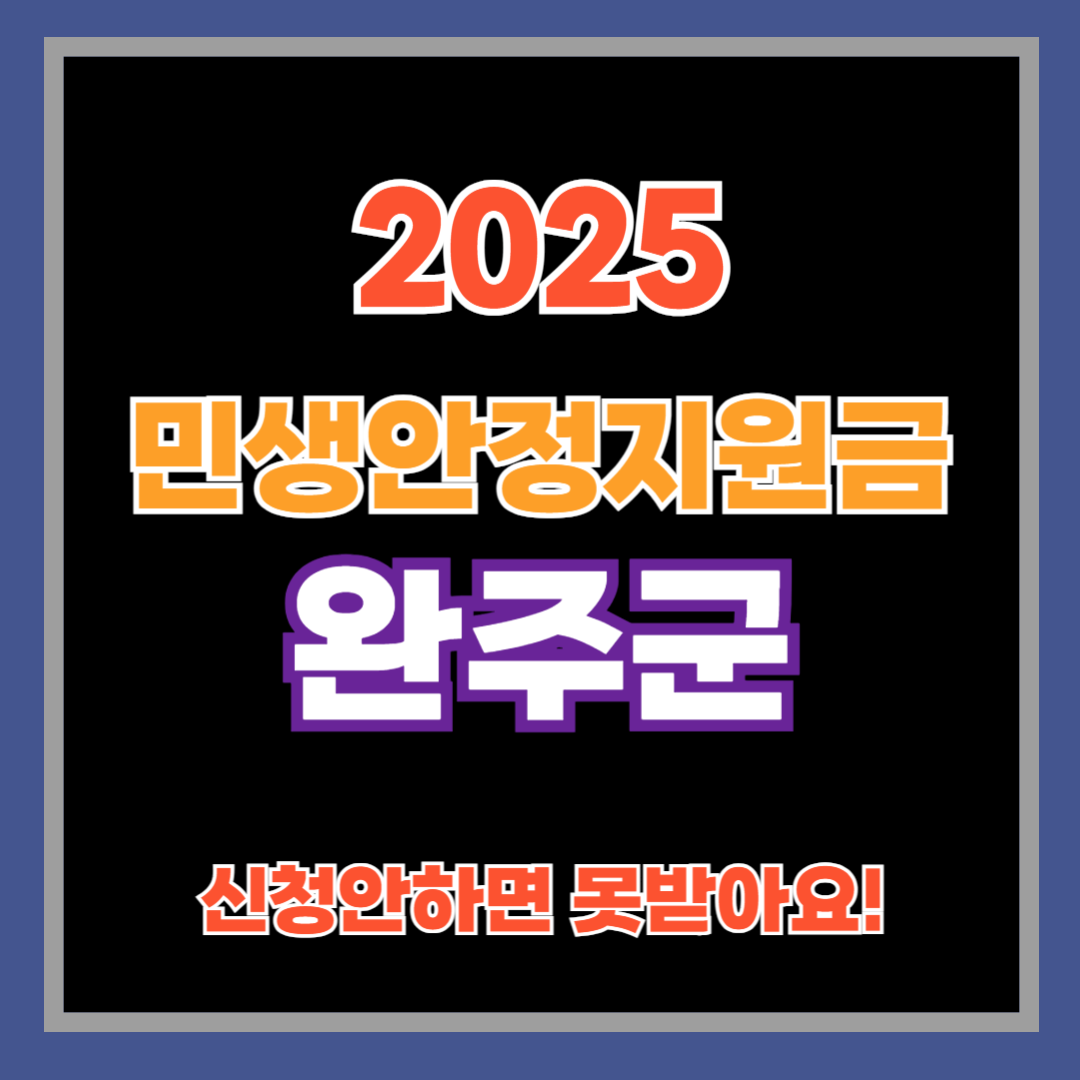 완주 민생안전지원금