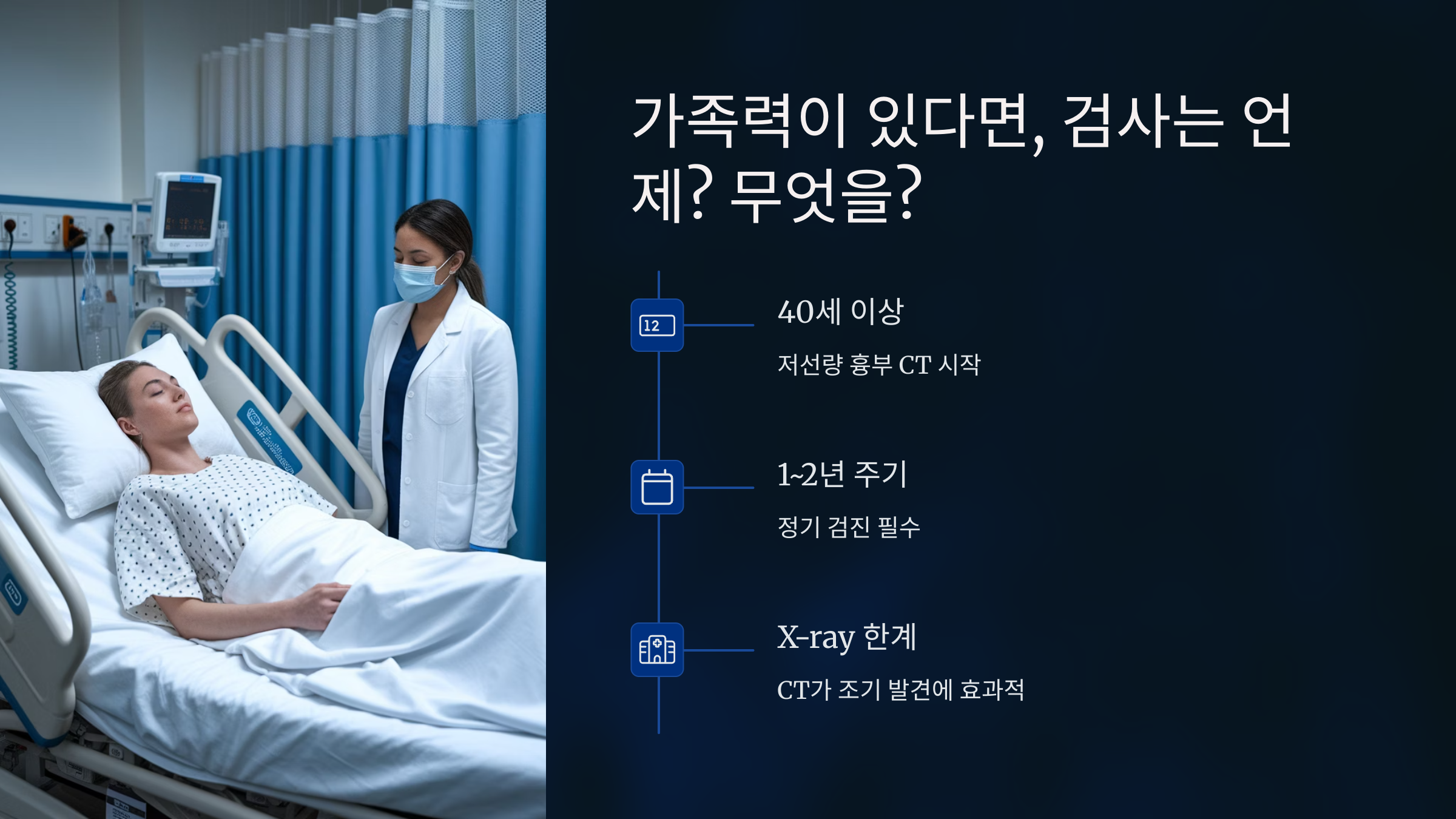 가족력이 있다면, 검사는 언제? 무엇을?