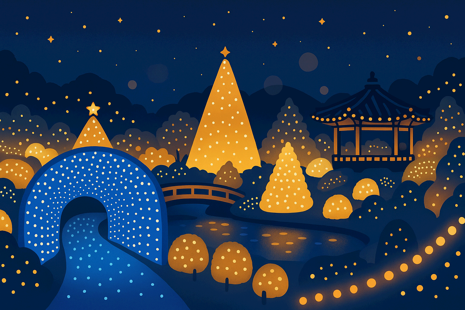 아침고요수목원 오색별빛정원전 완벽 가이드|주차·동선·촬영팁·가족코스