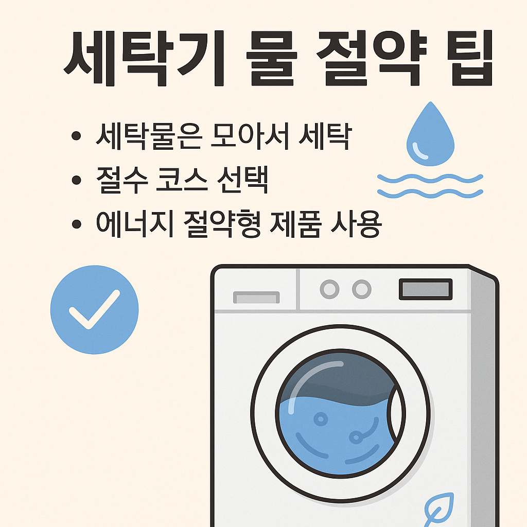 세탁 시 물 절약 팁: 지구와 가계부를 모두 지키는 현명한 선택