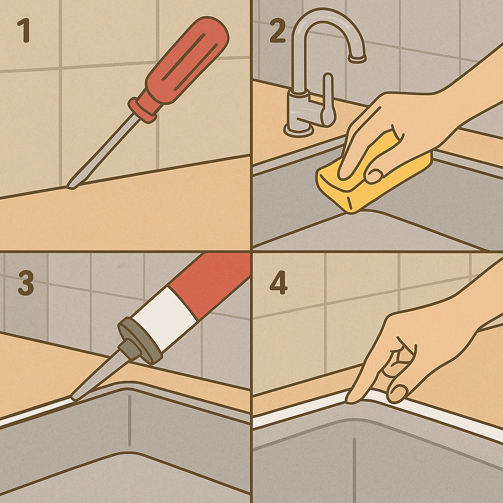 주방 실리콘 교체 순서