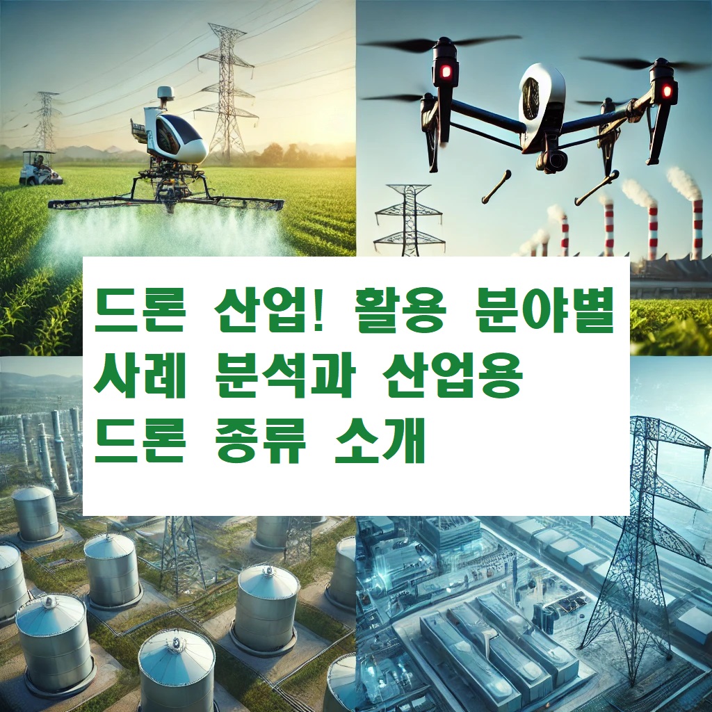 드론 산업! 활용 분야별 사례 분석과 산업용 드론 종류 소개