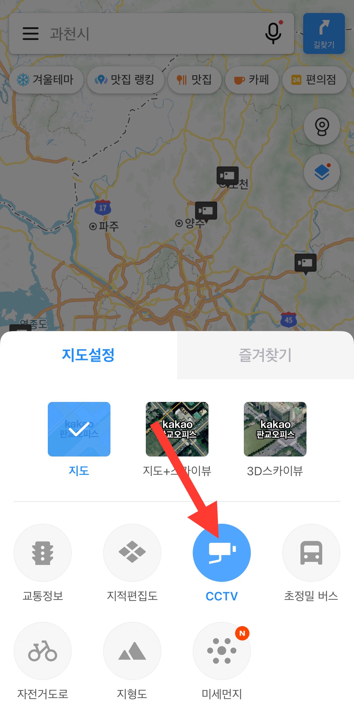 카카오맵 실시간 CCTV