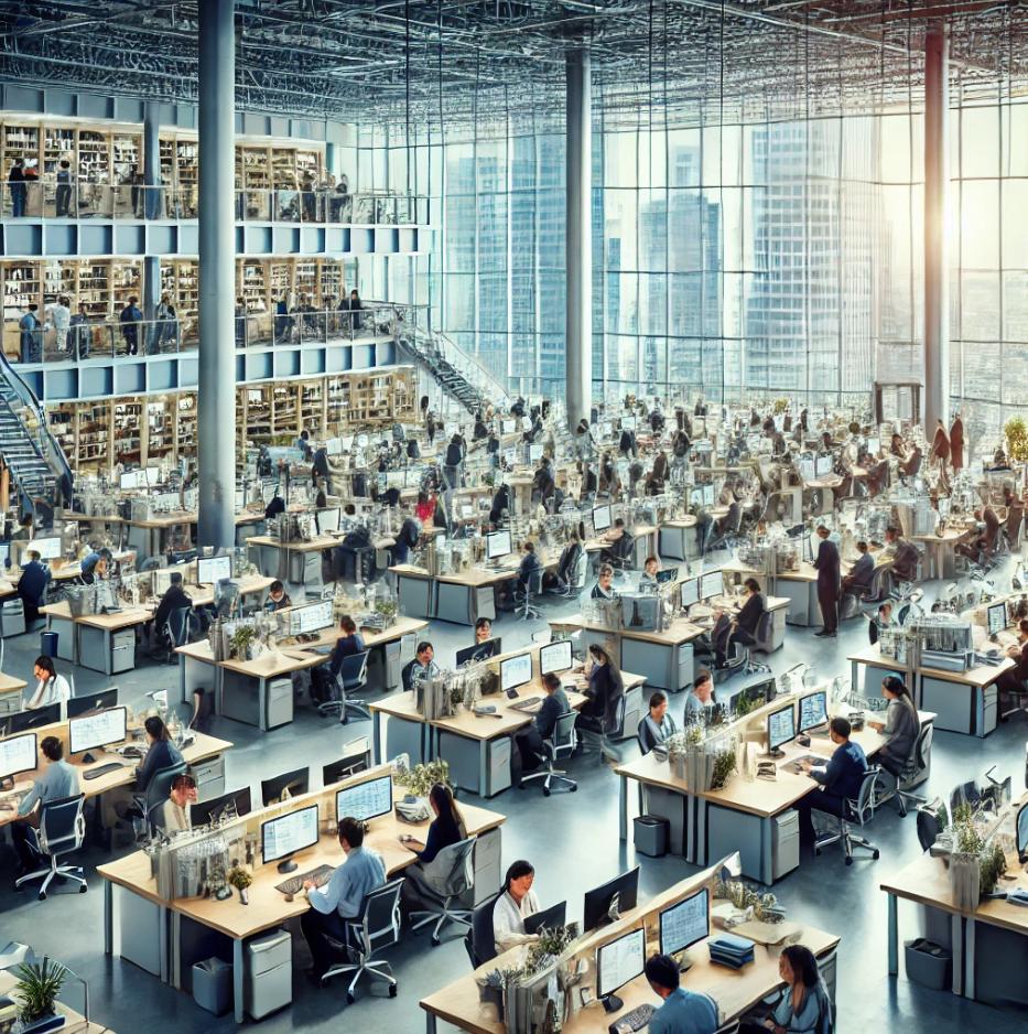 효율성을 자랑하는 기업 사무실
