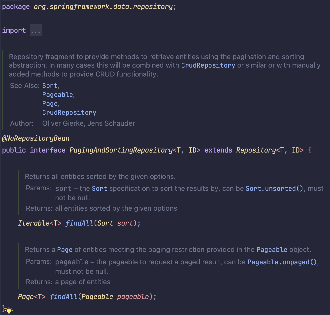 PagingAndSortingRepository