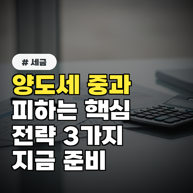 양도세 중과 피하는 핵심 전략 3가지, 지금 준비하세요