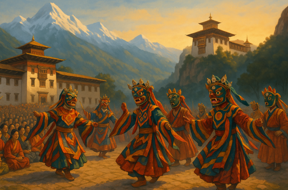 히말라야의 성스러운 축제, 부탄 파로 체추(Paro Tshechu)의 찬란한 신앙과 전통