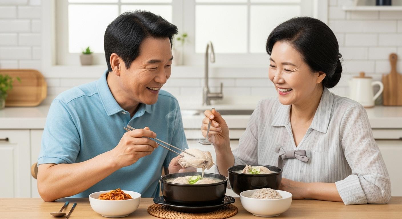 ♬ 복날먹은 토종닭 한방백숙 &amp; 영앙밥