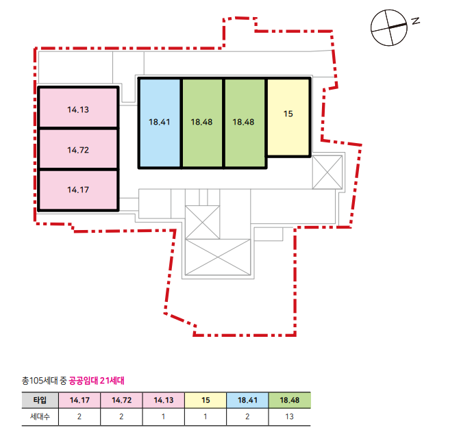SH 광희동 역세권 청년주택 단지배치도