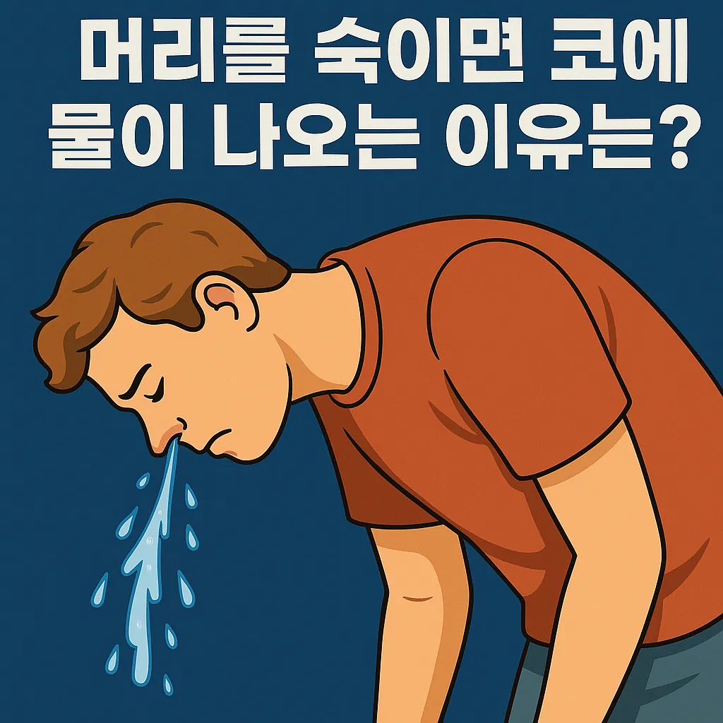 why_does_water_come_out_of_nose_when_bending_head