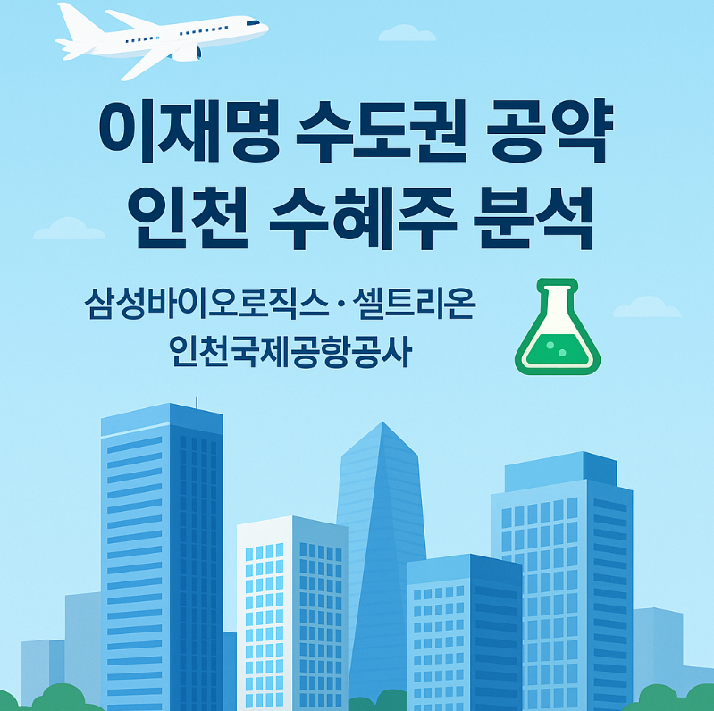 이재명 수도권 공약 인천 수혜주 분석글에 대한 썸네일 이미지입니다.