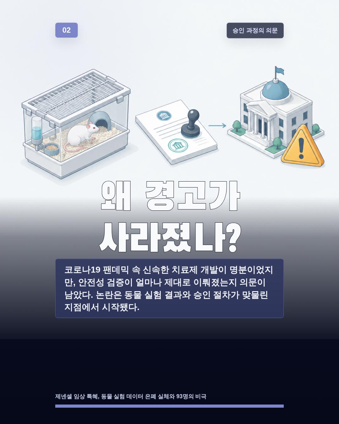 왜 경고가 사라졌나?
