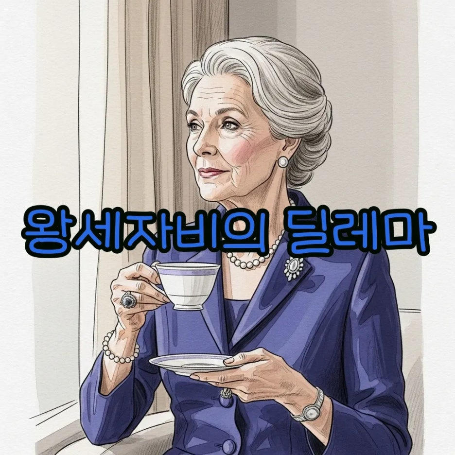 현대 왕실의 고뇌를 표현하는 왕세자비의 모습