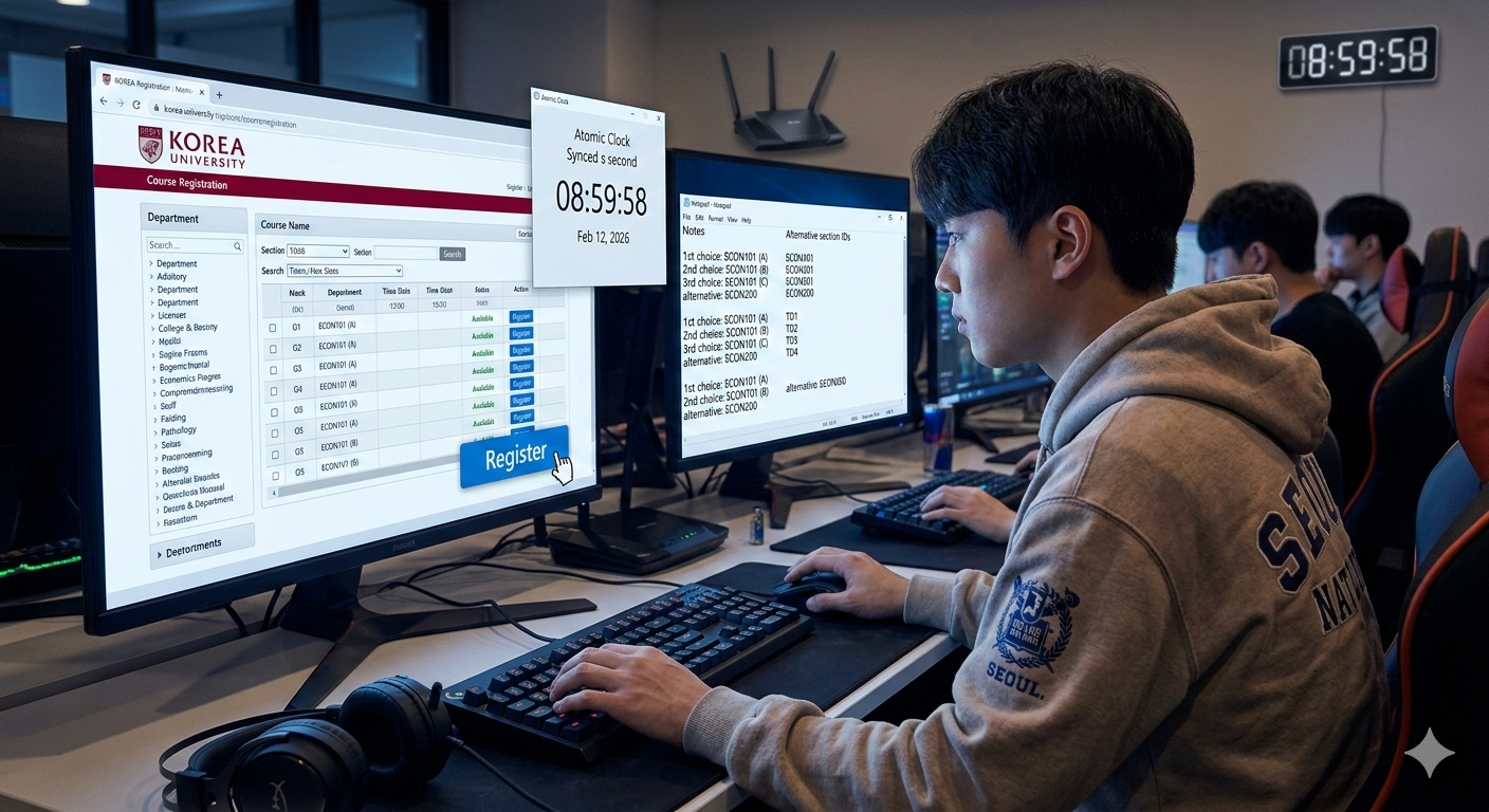 [대학생활 필독] 수강신청 꿀팁 &amp; 명당 PC방 총정리: 클릭 전쟁에서 살아남는 법