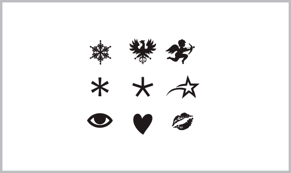 Free Icon vector source : Snowflake, Eagle arms, coat of arms, crest, Star, an eye, heart, Ripmark