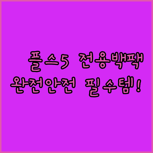 소중한 플스5 안전하게 옮기는 전용 ..