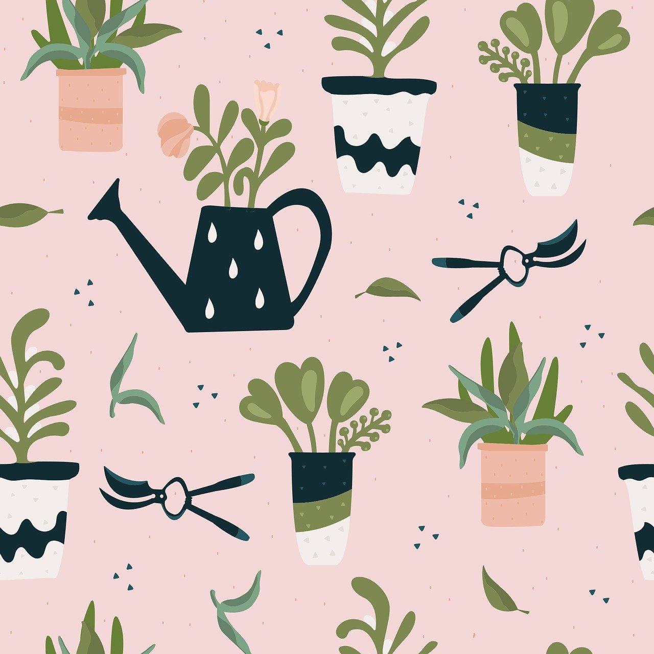 정원의 일부 요소 이미지