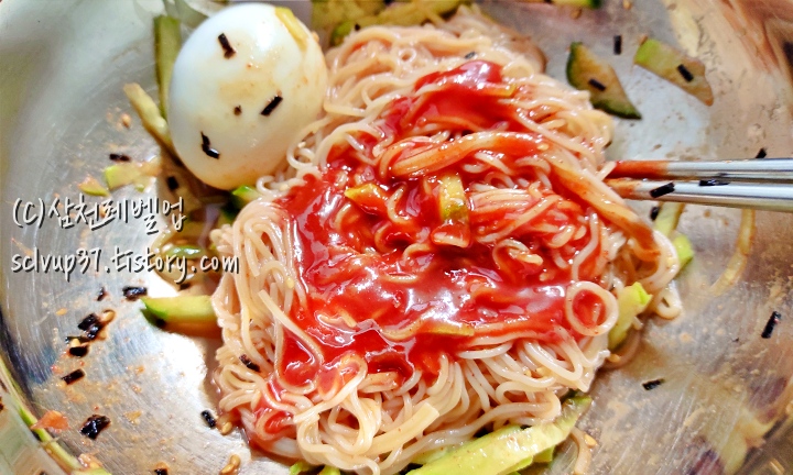 CJ 매콤달큰 시원한 배 물냉면 비빔 양념장