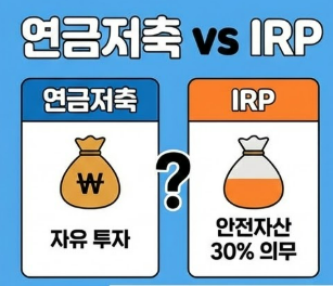 연금저축 vs IRP, 둘 중 하나만 선택해야 한다면? (핵심 차이 3가지)