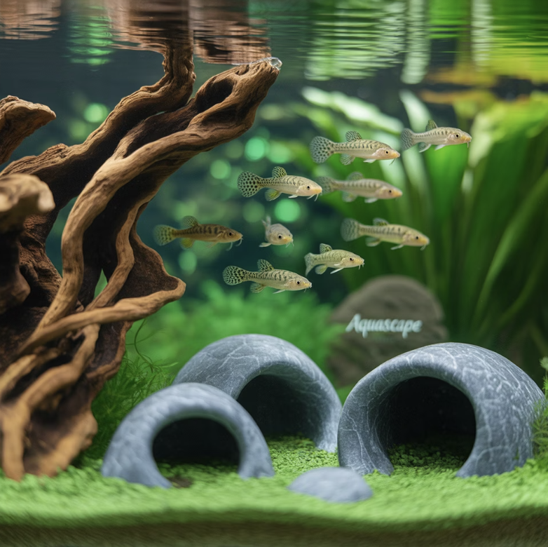 어항 - &amp;#39;숨을 곳&amp;#39;이 많은 아늑한 집