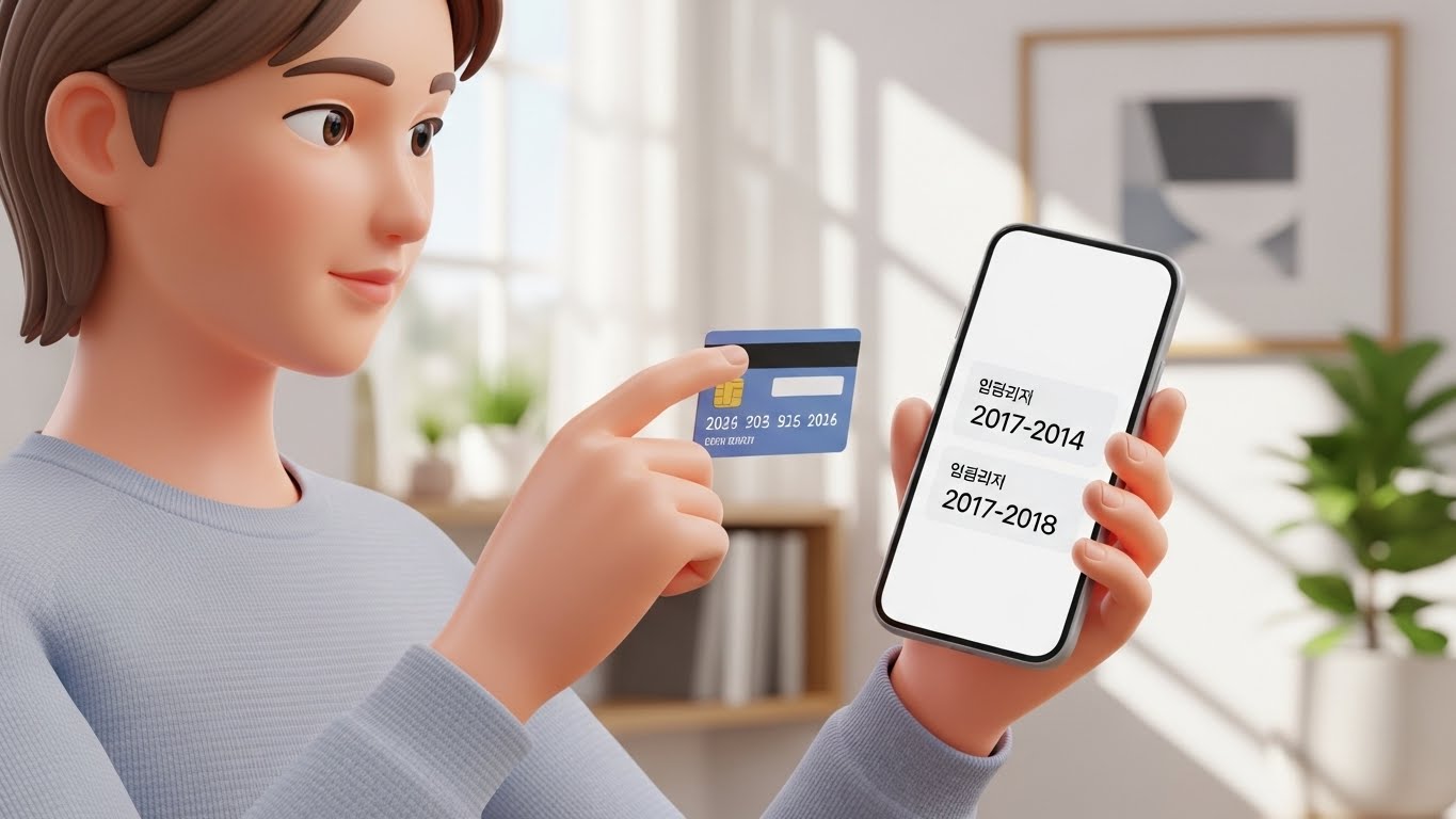 IC칩손상, 신용카드재발급, 카드유효기간확인