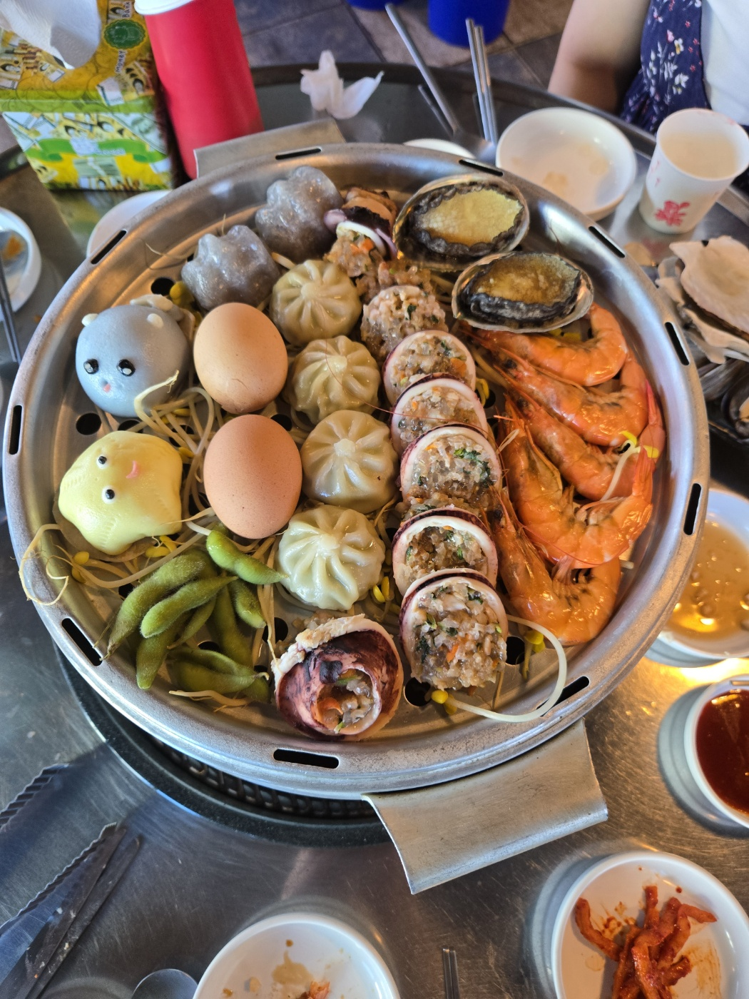 새우-오징어순대-전복