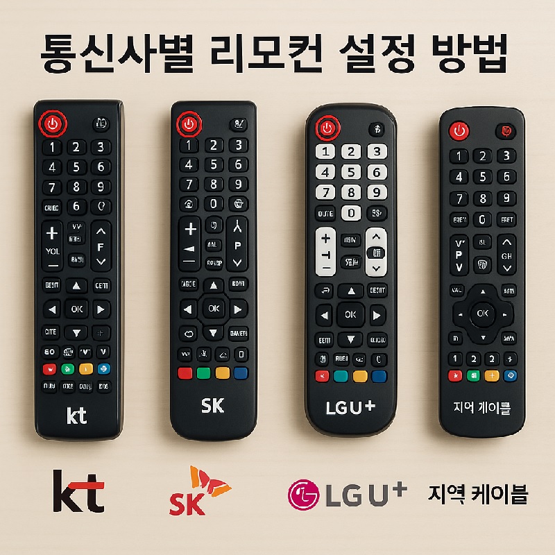 케이블TV 리모컨으로 TV 연결 설정하는 법