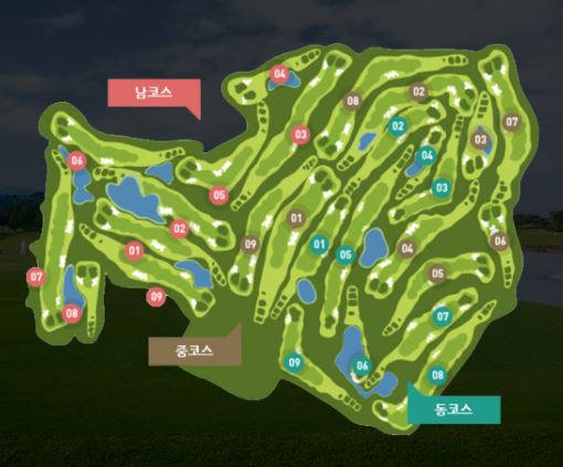 천안상록CC 코스