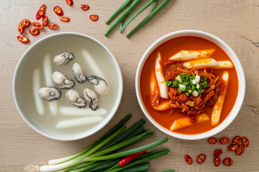 새로운 떡국 레시피! 굴떡국, 얼큰떡