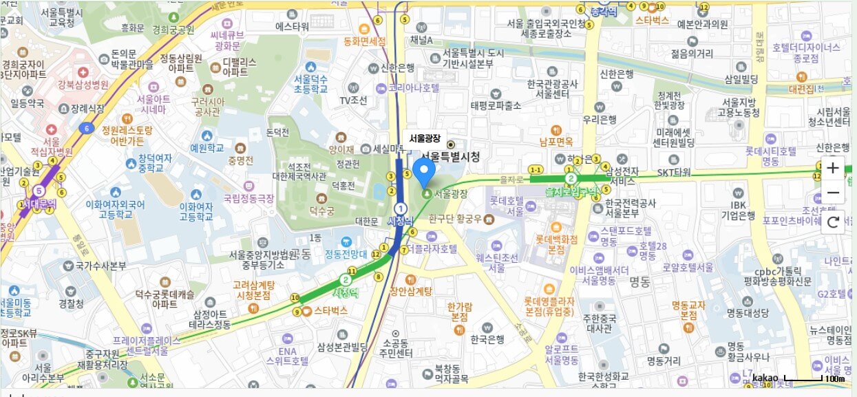 2025 문화가 흐르는 서울광장 가는 길 지도