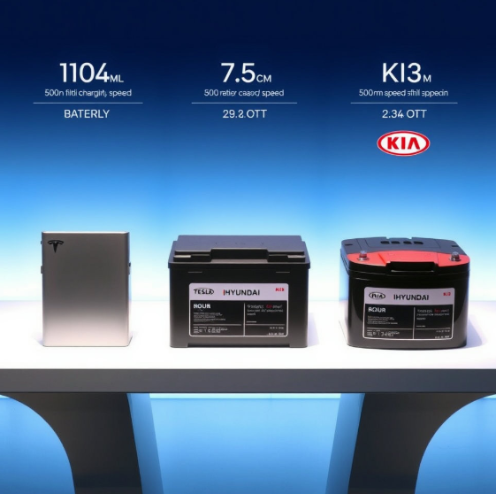 테슬라, 현대, 기아 전기차 배터리 비교