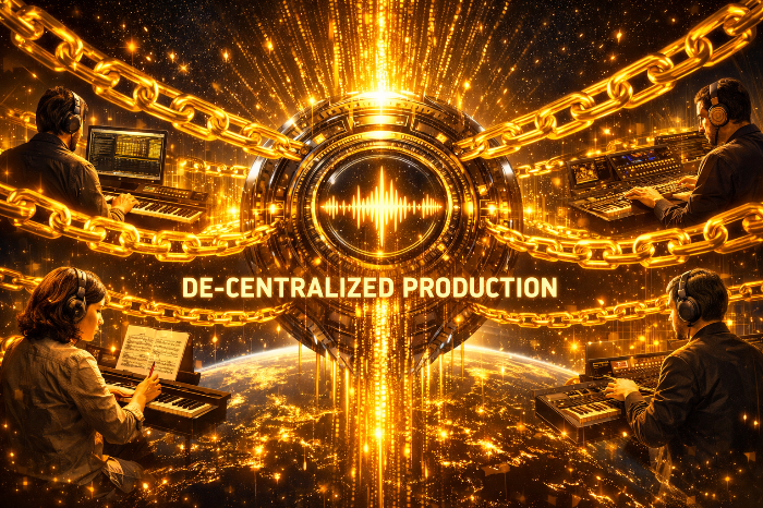 블록체인 기반의 글로벌 AI 데모 유통 플랫폼과 탈중앙화된 음악 제작 시스템.