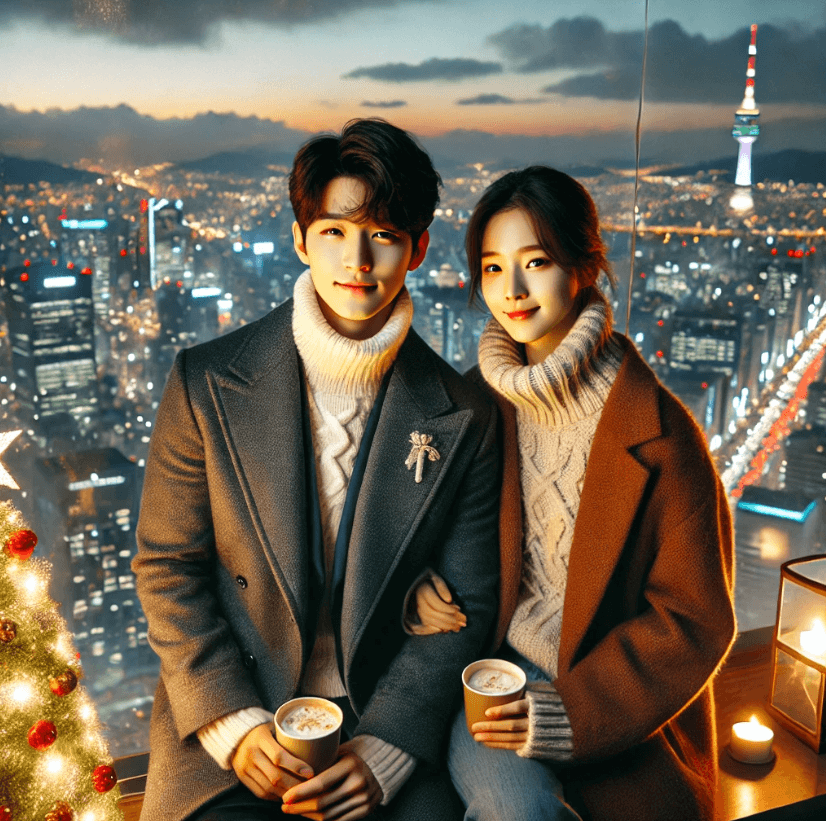 서울 롯데월드 타워 크리스마스 이벤트