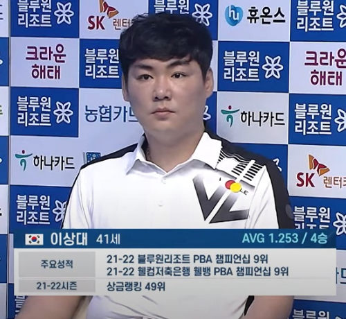 PBA투어 이상대 당구선수