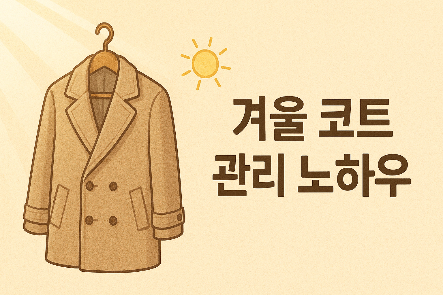 겨울 코트, 매년 새 옷처럼 ✨ 오래 입는 관리 꿀팁