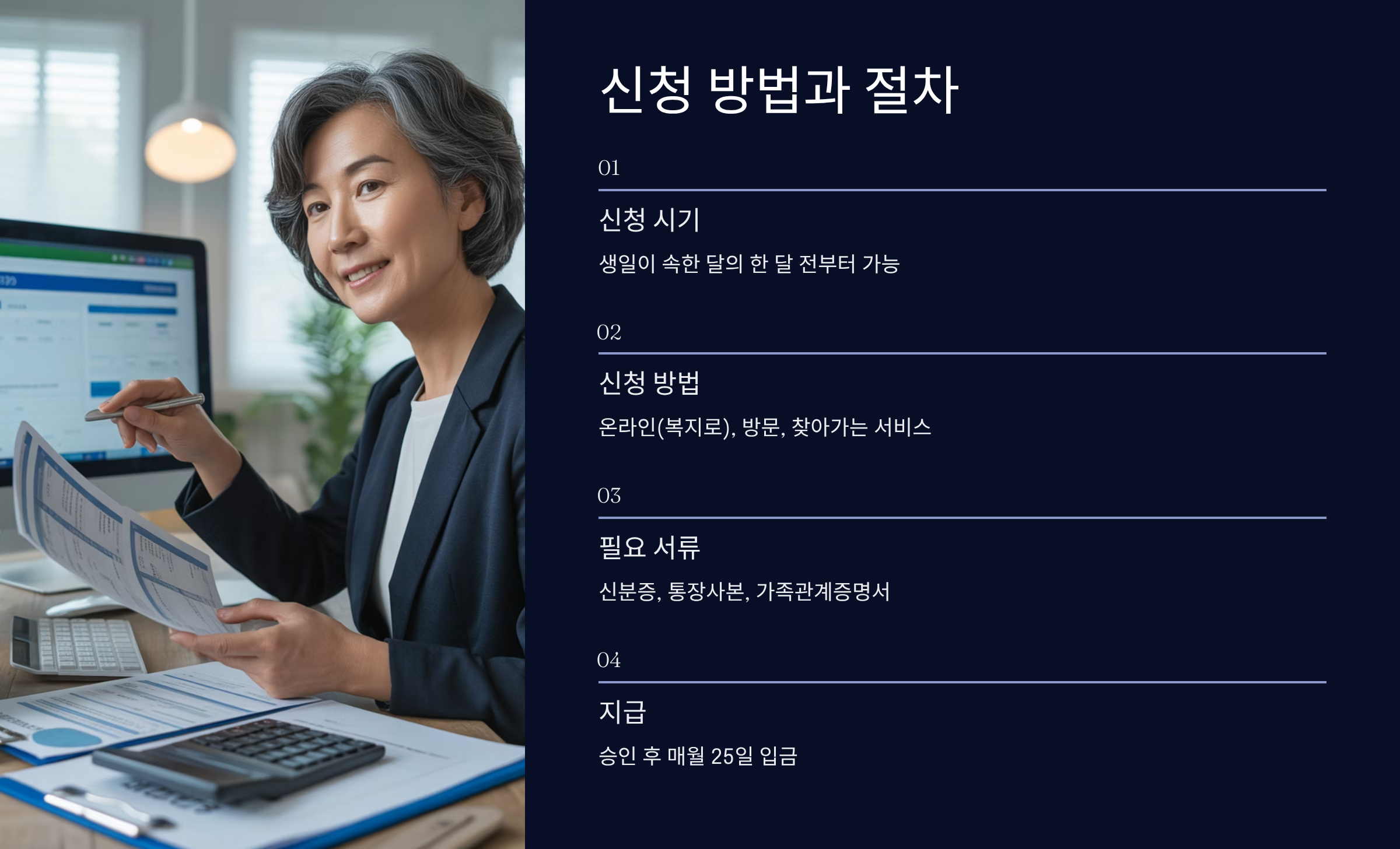 신청 방법과 절차