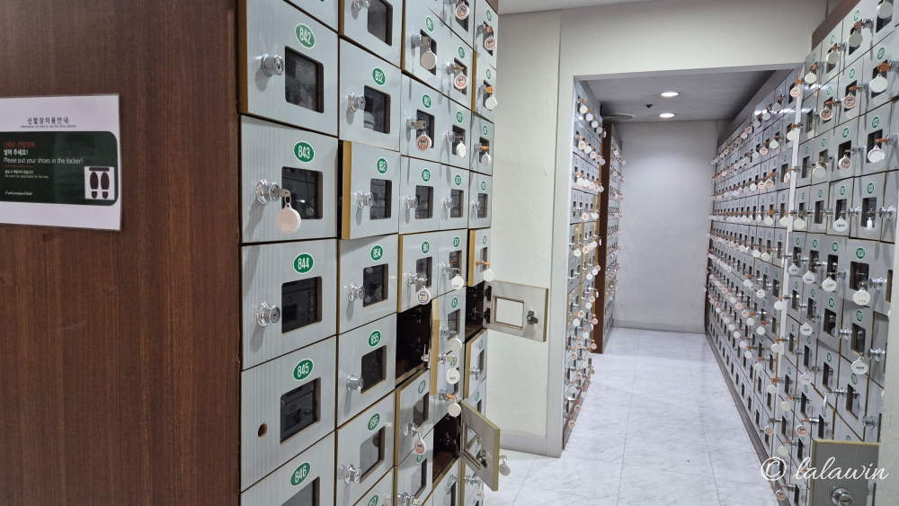 오색 탄산온천 신발장