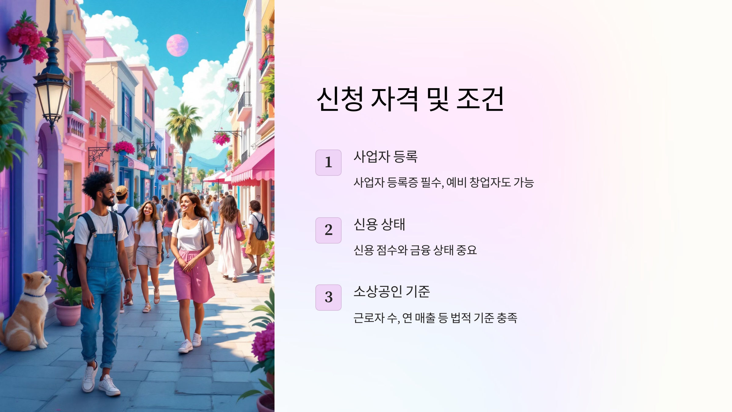 대출 신청 자격 및 조건