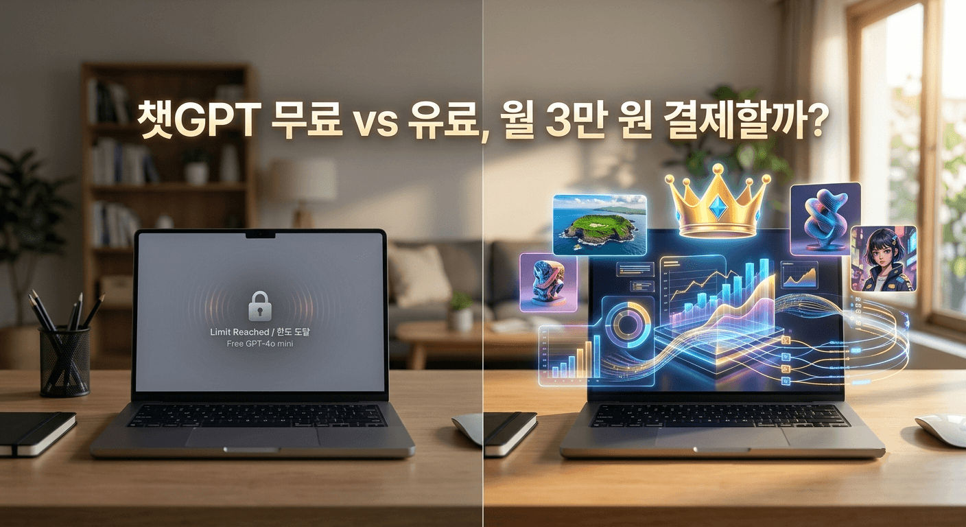 챗GPT 무료VS유료(Plus)