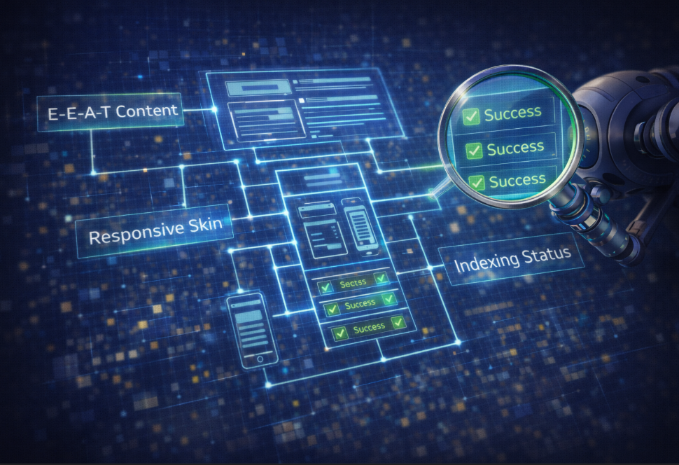 구글 로봇이 선호하는 구조화된 블로그 설계도와 최적화 요소 분석 이미지