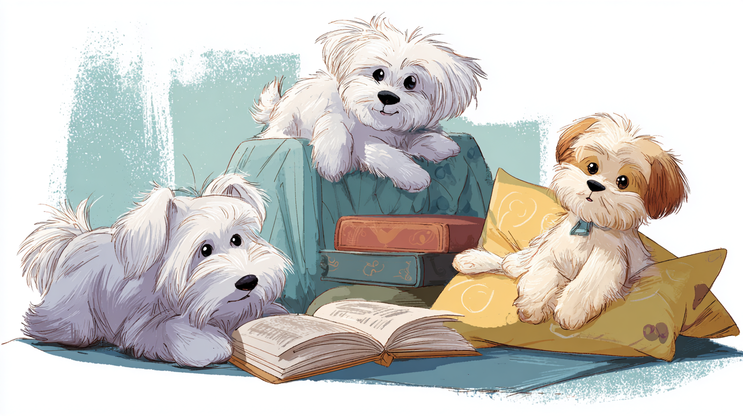 말티즈, 비숑 프리제, 꼬똥 드 툴레아 차이