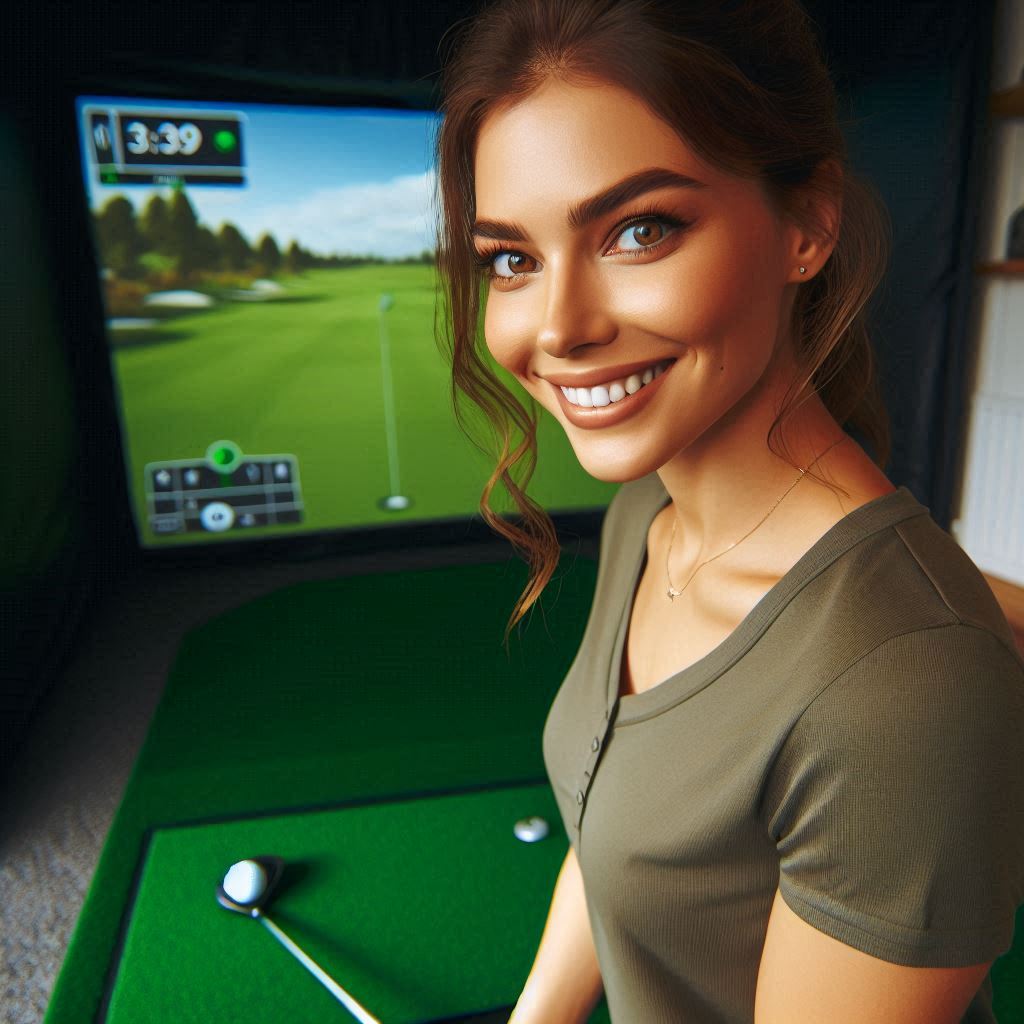 스크린골프장 배경