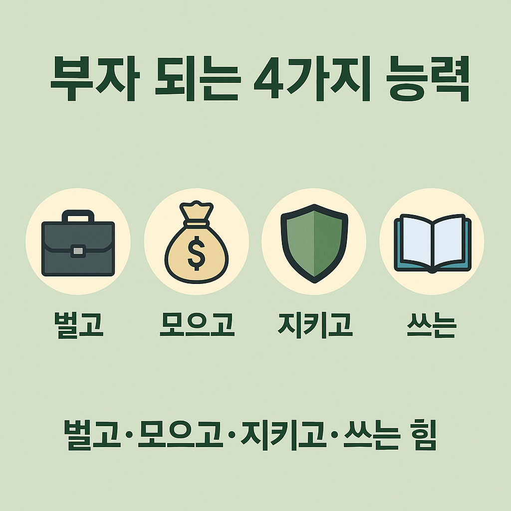 부자되는4가지능력 요약 이미지