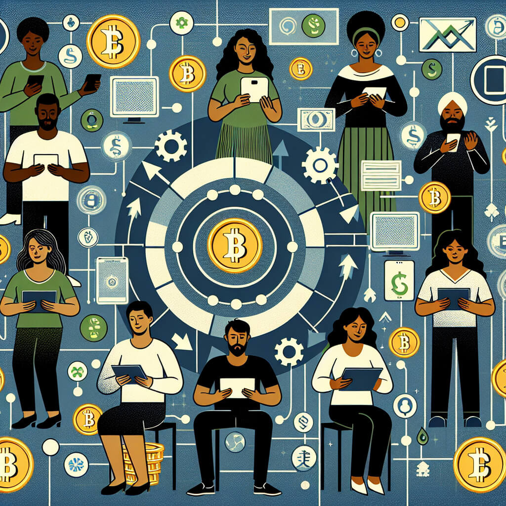 참여자들이 어떻게 파이 코인을 얻는지를 예술적으로 표현