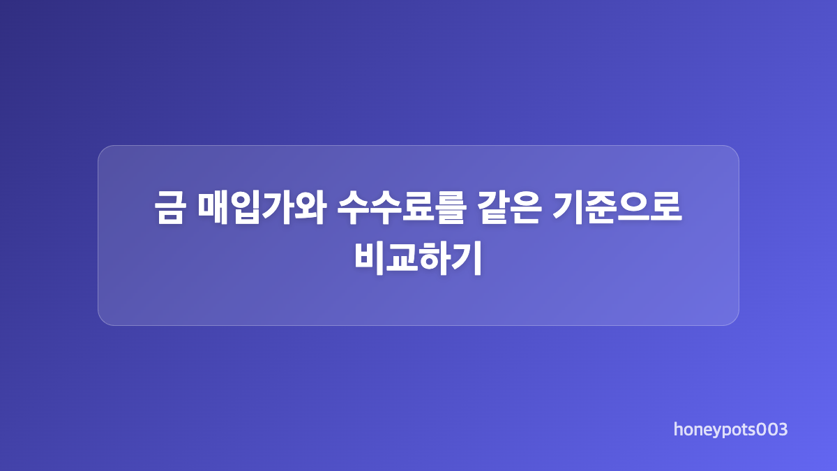 24k와 18k 순도&middot;중량을 확인하는 방법