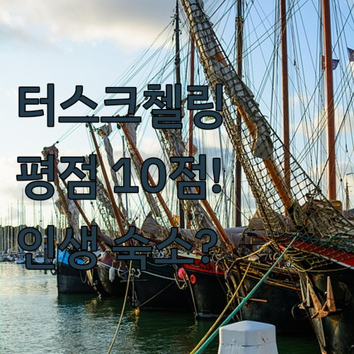 평점 10점 만점 터스크첼링 숙소 중..