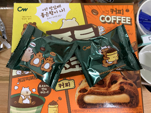 쫀득초코칩 커피맛, 생각보다 독특했던 편의점 과자