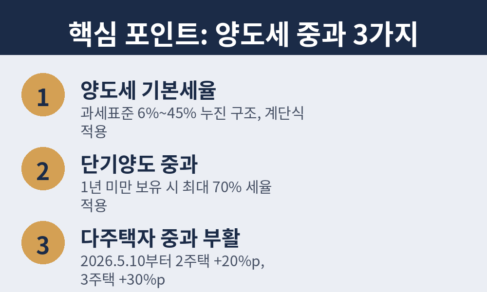 양도소득세 중과세율표